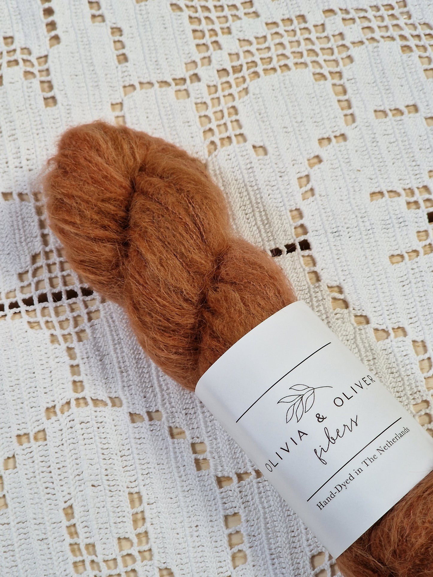 Olivia & Oliver Fibers hand-dyed Suri Silk